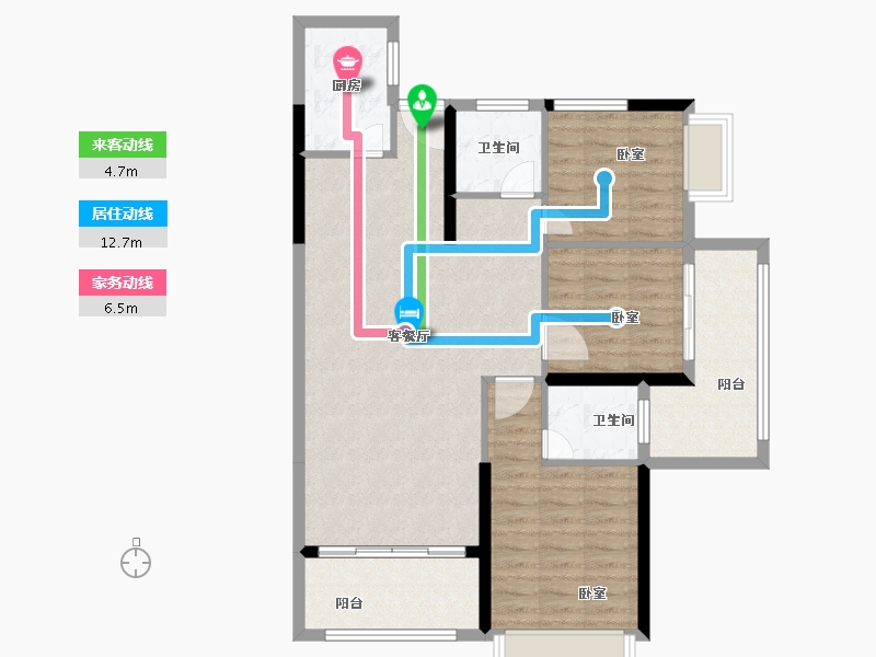 广东省-汕头市-天悦湾-94.00-户型库-动静线