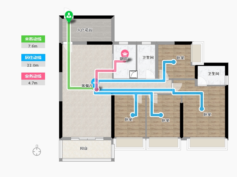 广东省-佛山市-中恒海晖城-113.20-户型库-动静线