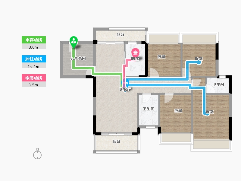 广东省-佛山市-创雄华府-102.55-户型库-动静线