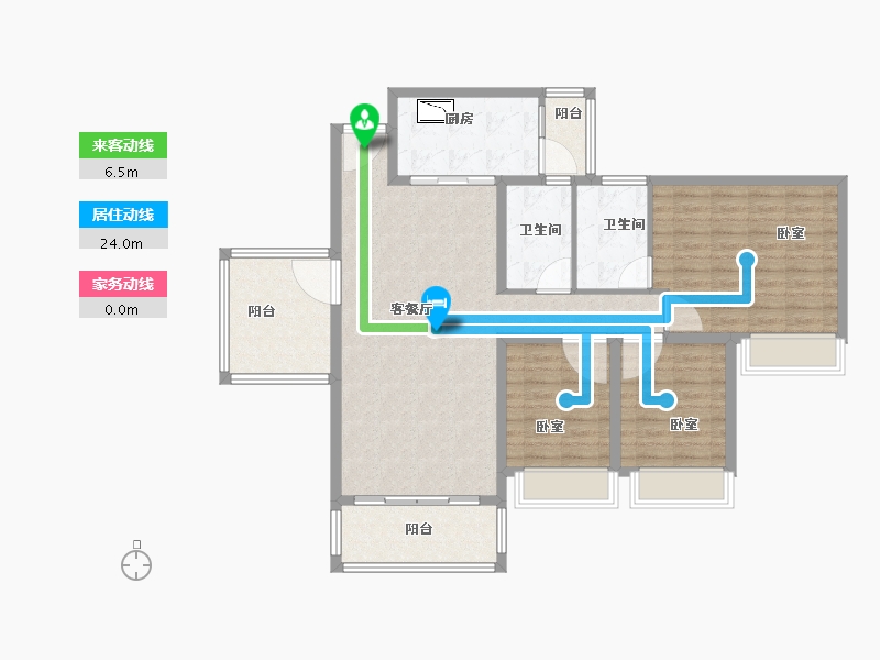 广东省-广州市-三水冠军城-111.00-户型库-动静线