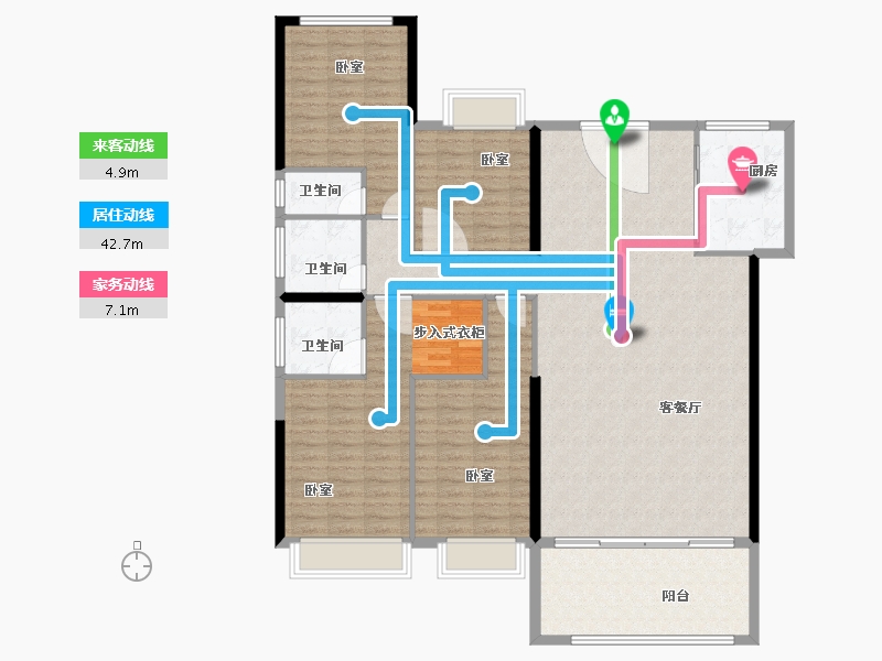 广东省-汕头市-天悦湾-158.00-户型库-动静线