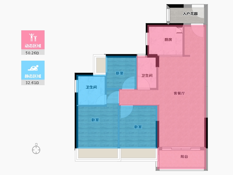 广东省-广州市-时代倾城（中新）-78.00-户型库-动静分区