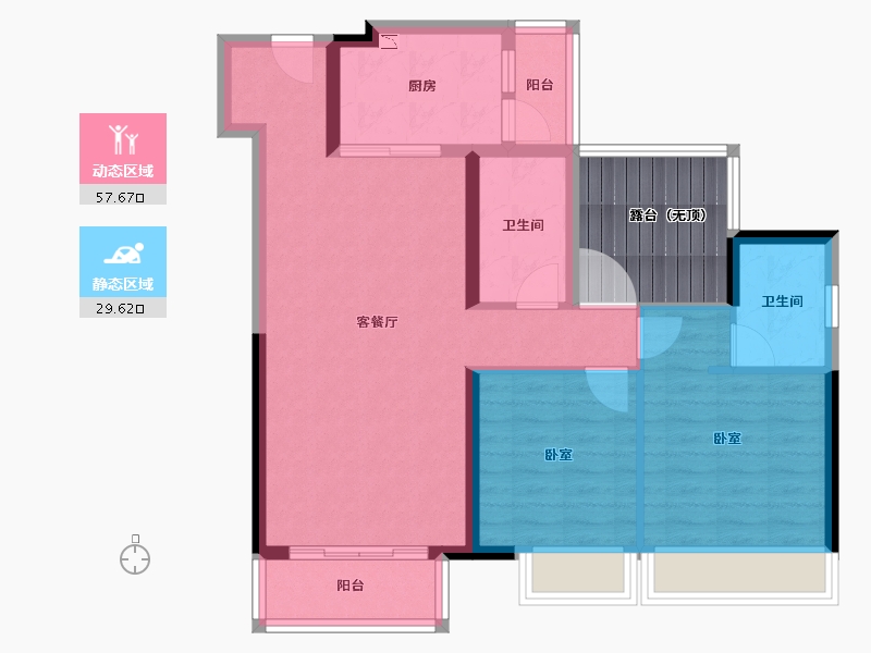 广东省-广州市-三水冠军城-85.50-户型库-动静分区