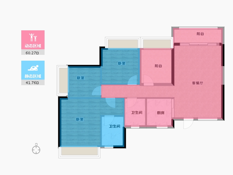 广东省-佛山市-宏宇景裕豪园-92.01-户型库-动静分区