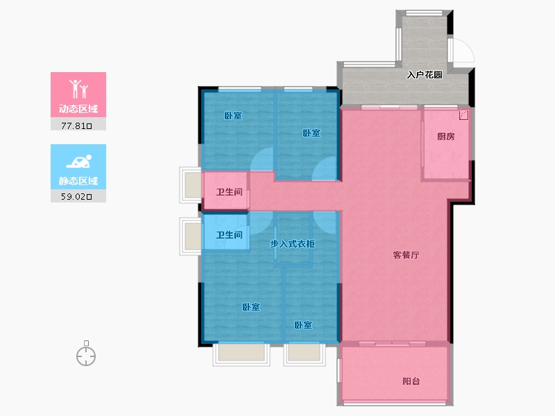 广东省-汕头市-天悦湾-139.01-户型库-动静分区