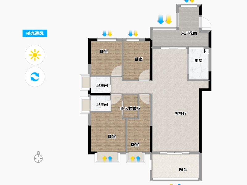 广东省-汕头市-天悦湾-139.01-户型库-采光通风