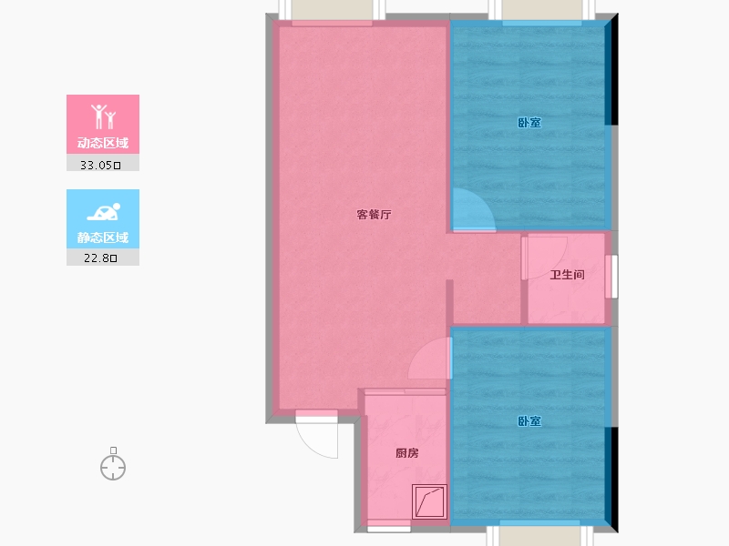 湖南省-株洲市-型格U公馆-50.29-户型库-动静分区