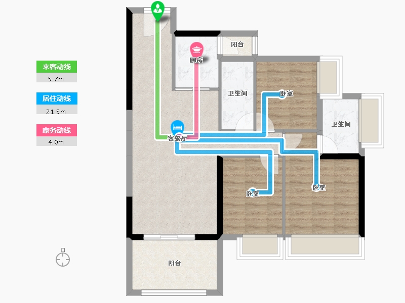 广东省-湛江市-恒俪湾-82.00-户型库-动静线