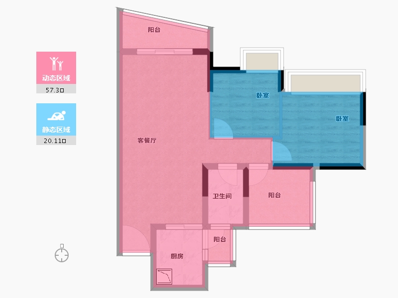 广东省-广州市-三水冠军城-68.00-户型库-动静分区