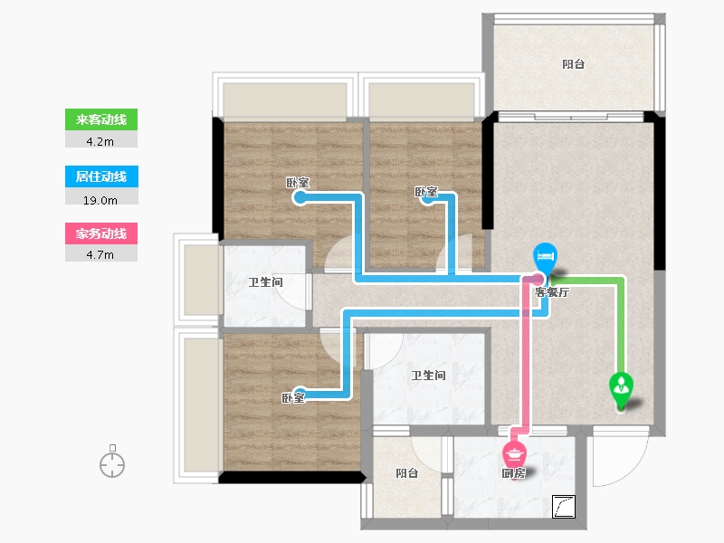 广东省-湛江市-恒俪湾-75.52-户型库-动静线