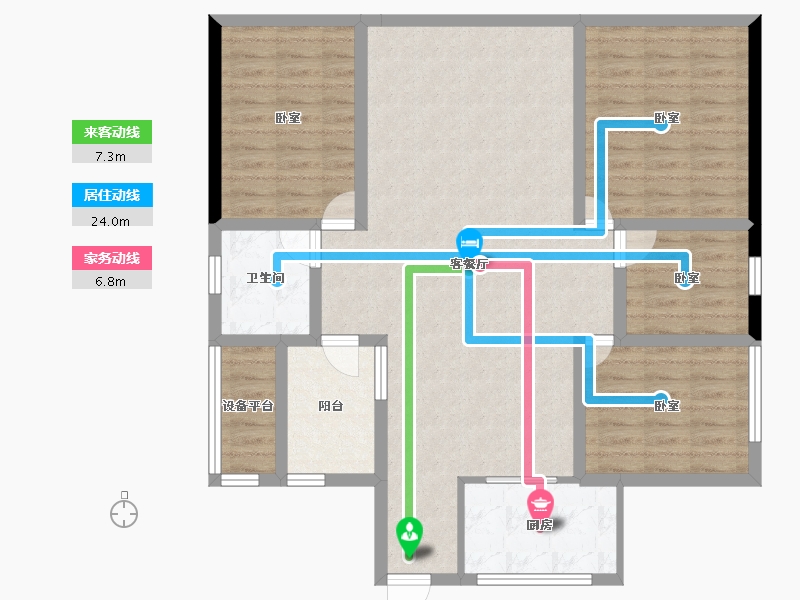 广东省-汕头市-龙光御海尚品-108.20-户型库-动静线