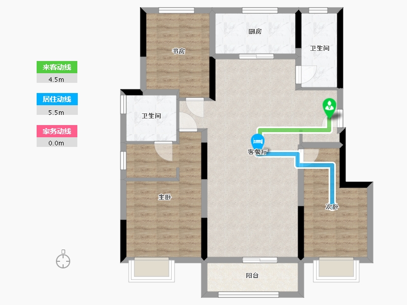 吉林省-长春市-华润置地万象府-97.79-户型库-动静线