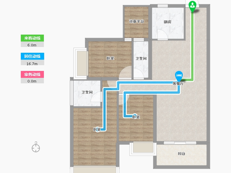 广东省-汕头市-保利和府-92.49-户型库-动静线