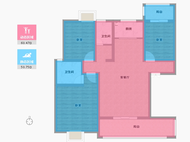 湖北省-孝感市-大悟绣江南-98.21-户型库-动静分区