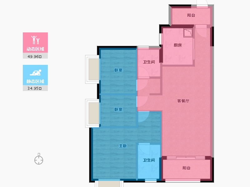 广东省-广州市-时代家·星荟-75.81-户型库-动静分区