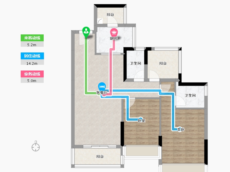 广东省-肇庆市-方圆滨江一号-84.00-户型库-动静线