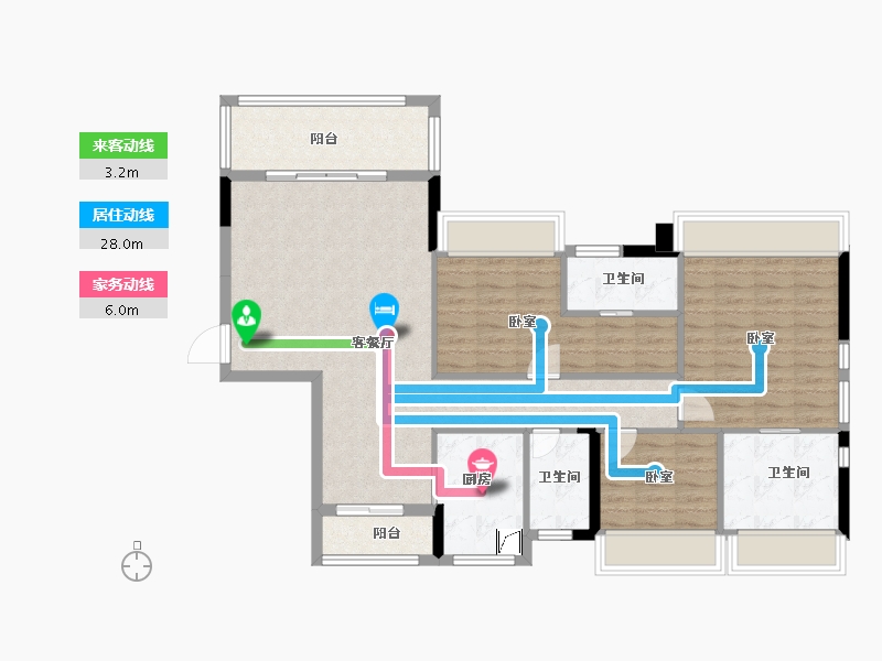 广东省-梅州市-建达欣悦国际-102.20-户型库-动静线