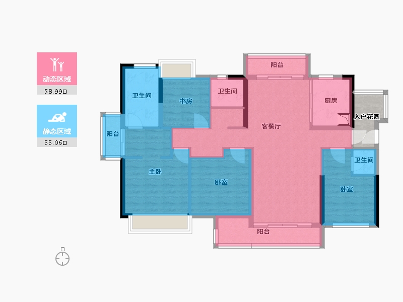 广东省-广州市-融创清城首府-104.96-户型库-动静分区