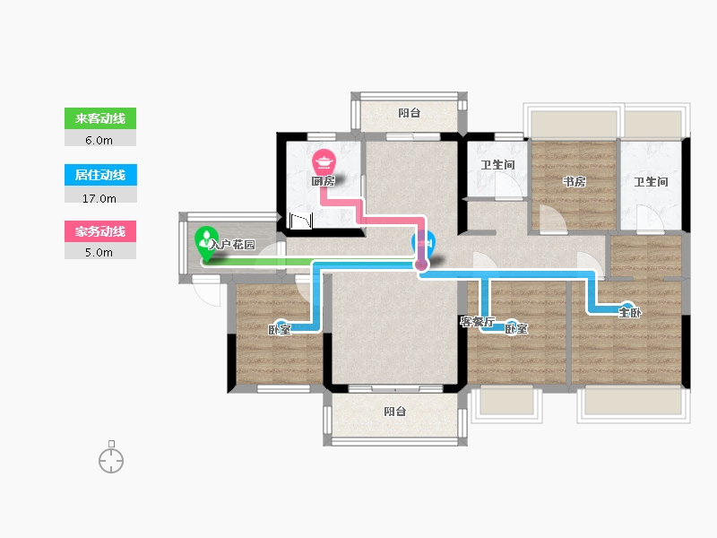 广东省-广州市-融创清城首府-87.23-户型库-动静线