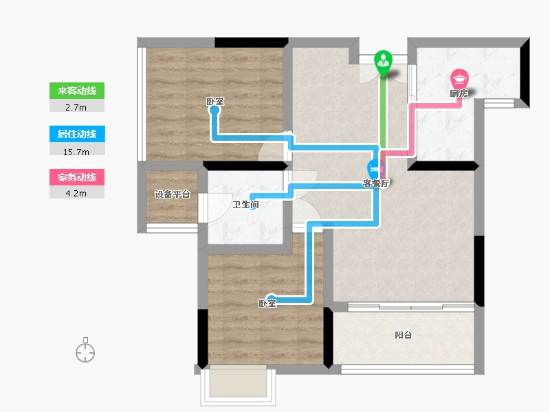 湖北省-十堰市-汇霖·智慧城-63.11-户型库-动静线