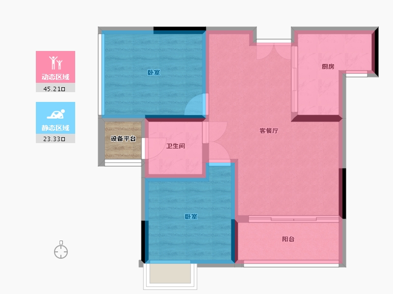 湖北省-十堰市-汇霖·智慧城-63.11-户型库-动静分区