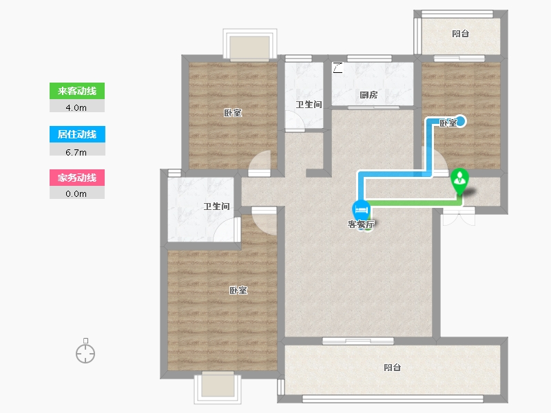 湖北省-孝感市-大悟绣江南-101.00-户型库-动静线