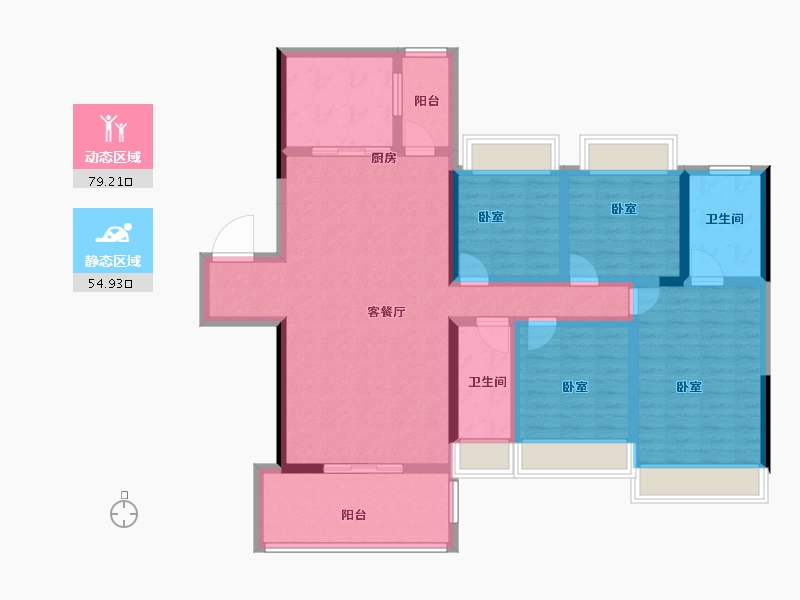 广东省-湛江市-奥园悦时代-119.00-户型库-动静分区