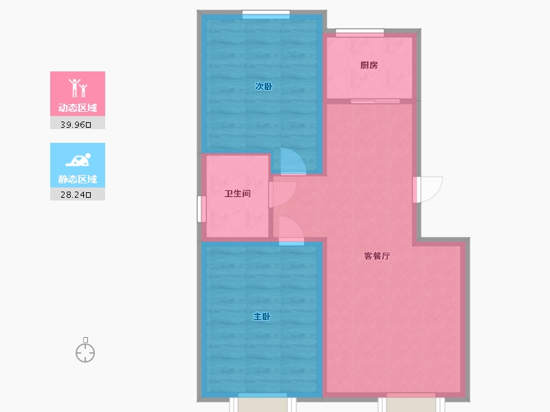 吉林省-长春市-万晟和府-61.00-户型库-动静分区