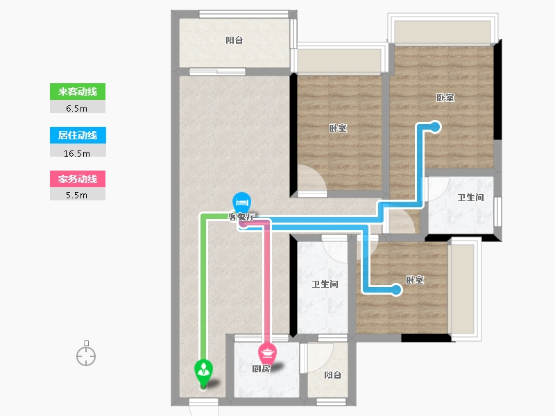 广东省-湛江市-奥园悦时代-94.00-户型库-动静线