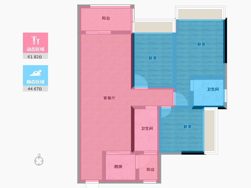 广东省-湛江市-奥园悦时代-94.00-户型库-动静分区