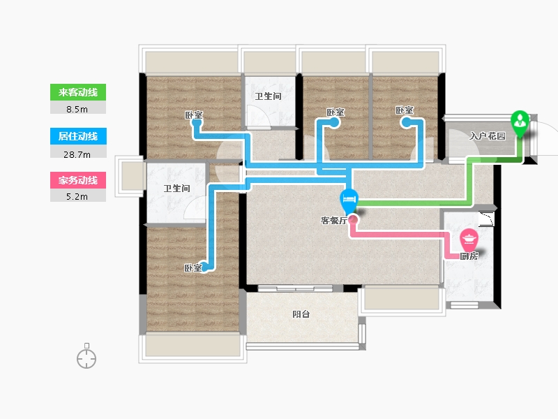 广东省-广州市-星汇城-93.99-户型库-动静线