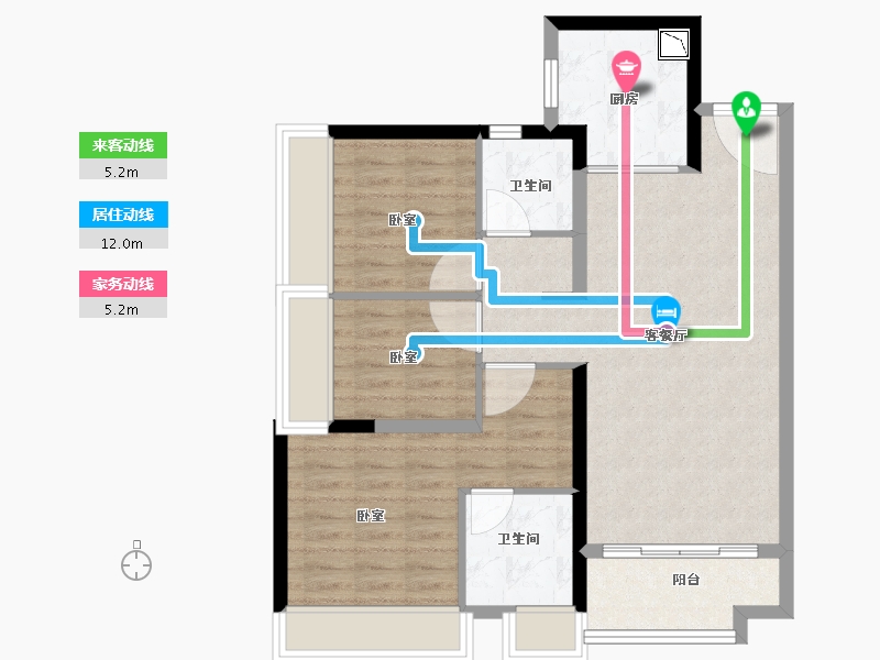 广东省-广州市-星汇城-79.99-户型库-动静线