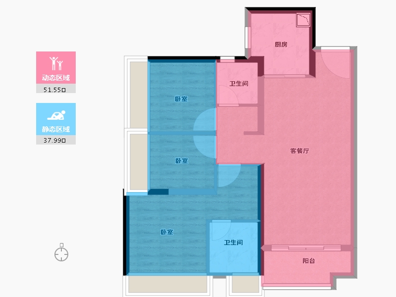 广东省-广州市-星汇城-79.99-户型库-动静分区