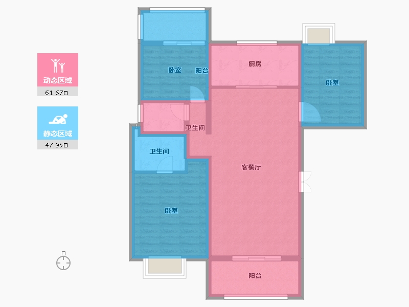 湖北省-孝感市-大悟绣江南-98.19-户型库-动静分区