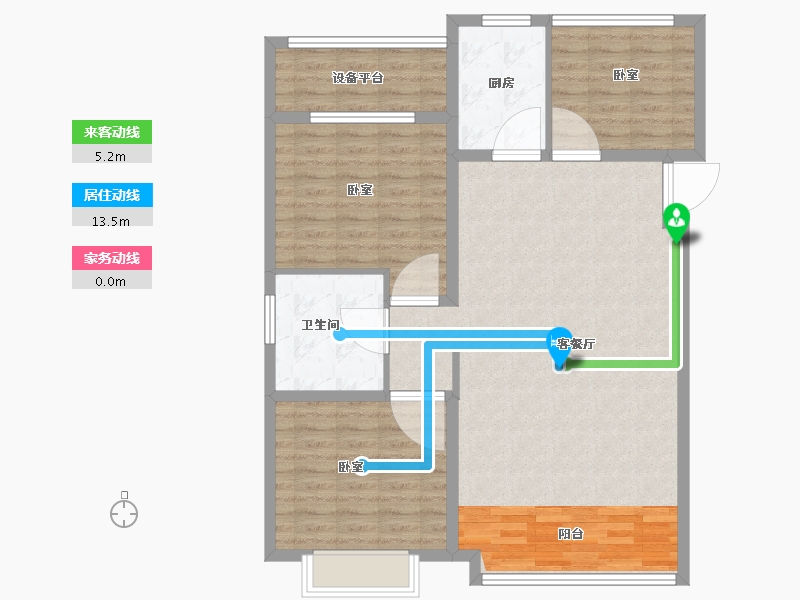 湖北省-武汉市-中德·金科学府-106.00-户型库-动静线