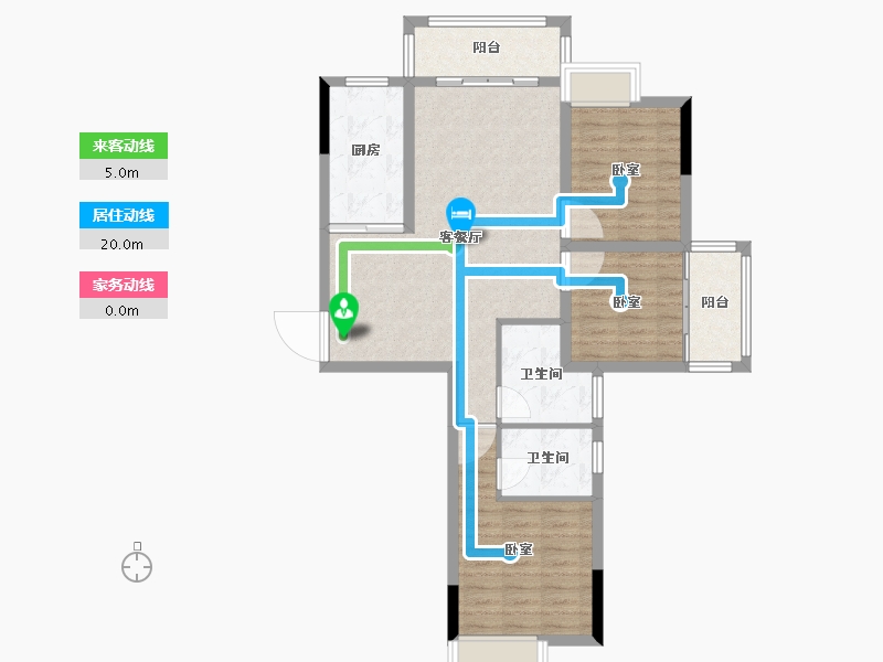 湖南省-怀化市-橡树湾-87.31-户型库-动静线