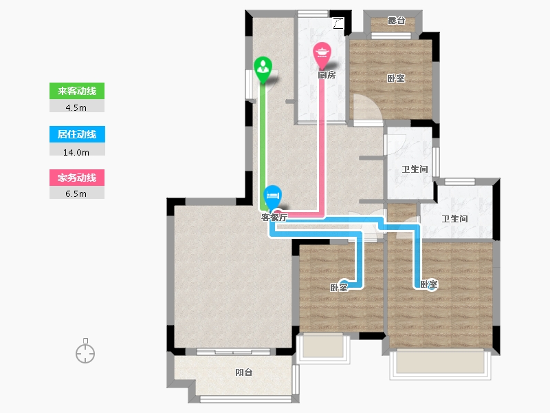 安徽省-六安市-恒大首府-94.25-户型库-动静线