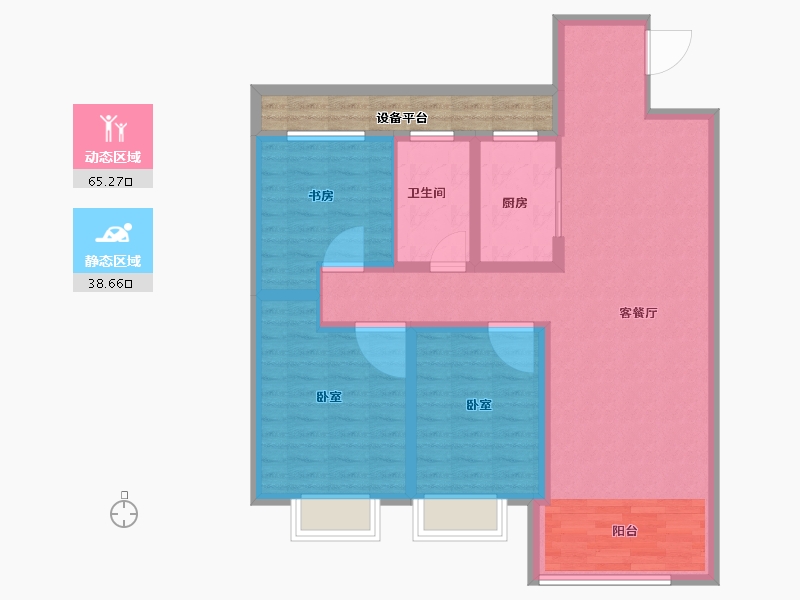 湖北省-武汉市-中德·金科学府-99.00-户型库-动静分区