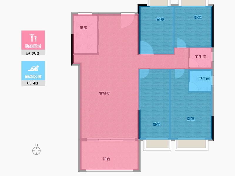 广东省-汕头市-天悦湾-139.00-户型库-动静分区