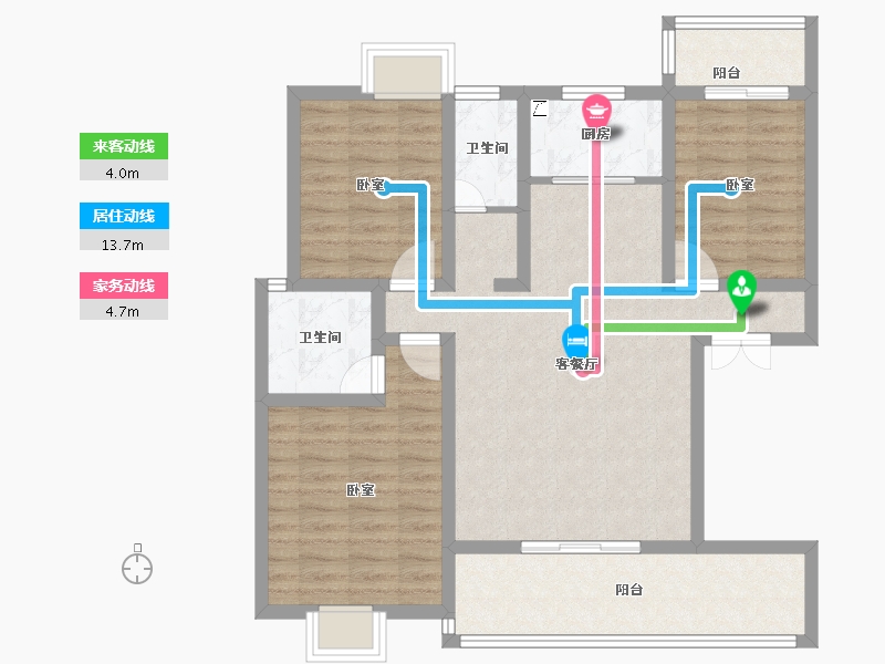 湖北省-孝感市-大悟绣江南-92.00-户型库-动静线