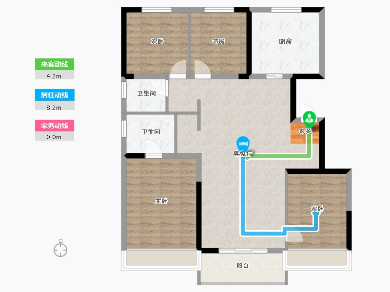 吉林省-长春市-万科繁荣里-106.89-户型库-动静线