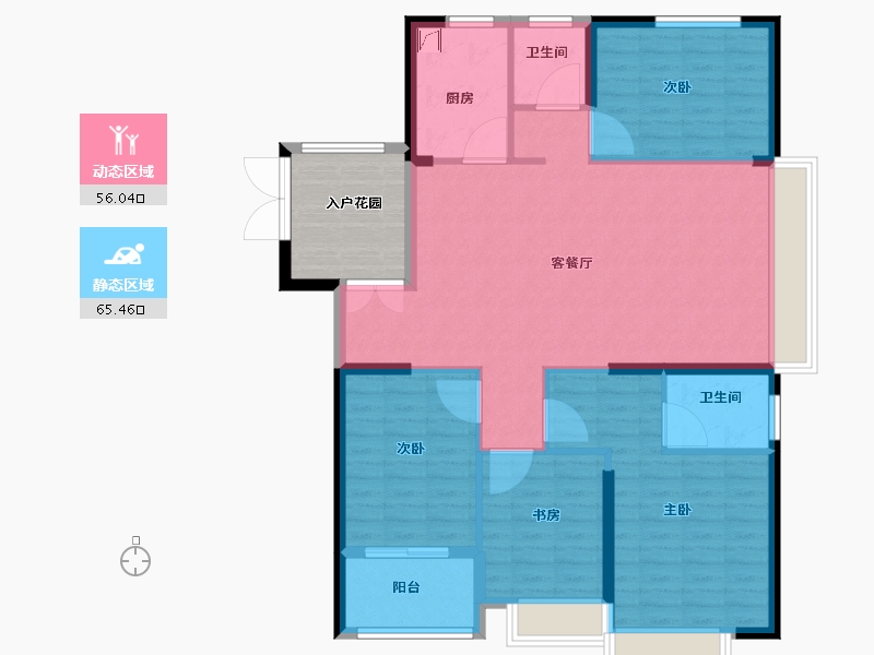 湖南省-湘潭市-玺宇·悦城国际-118.01-户型库-动静分区