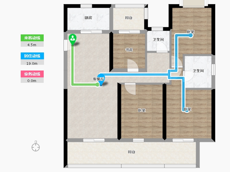 湖南省-株洲市-绿地21城-98.60-户型库-动静线