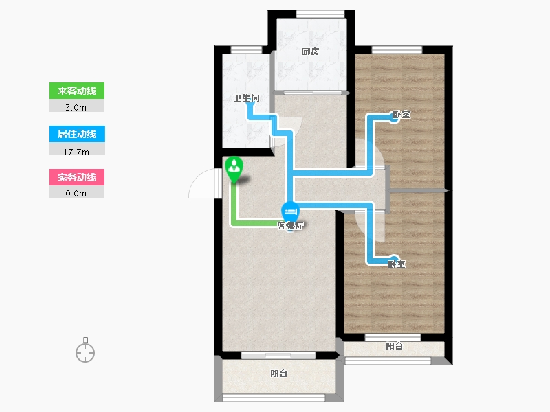 山东省-烟台市-中节能聚创新城-69.01-户型库-动静线