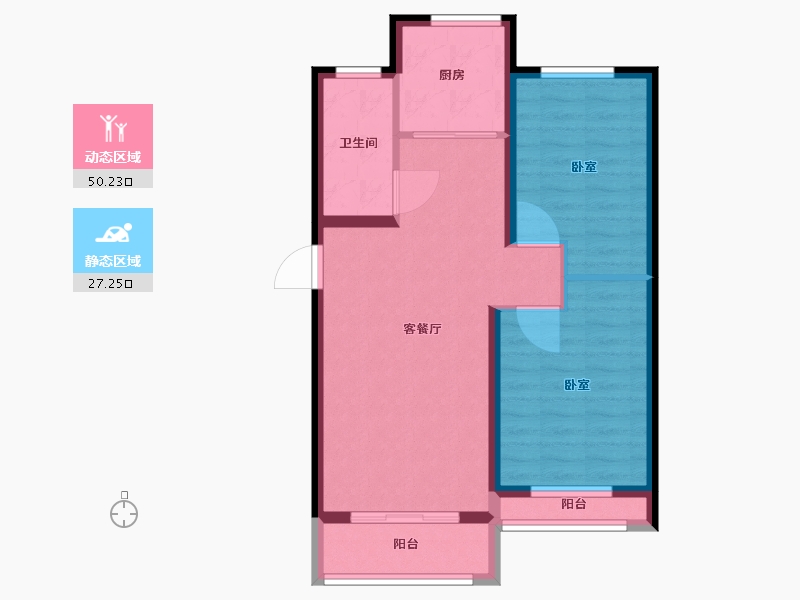 山东省-烟台市-中节能聚创新城-69.01-户型库-动静分区