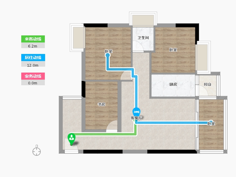 广东省-湛江市-名城世家-78.31-户型库-动静线