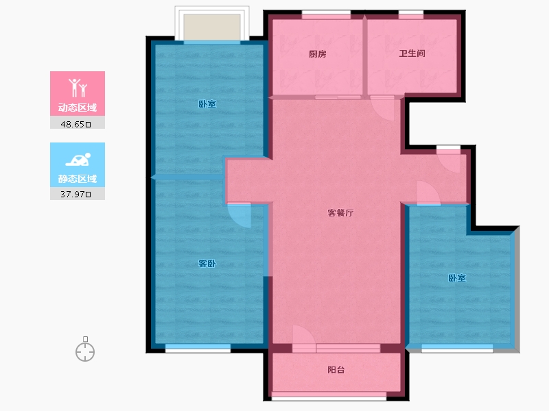 山东省-烟台市-中节能聚创新城-77.00-户型库-动静分区