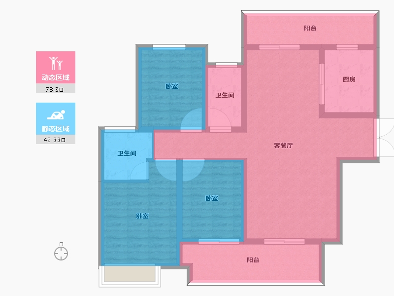 河南省-周口市-西华建业公园里-108.01-户型库-动静分区