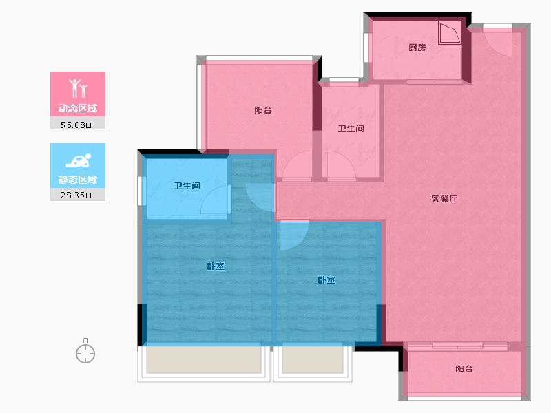 广东省-广州市-三水冠军城-75.23-户型库-动静分区