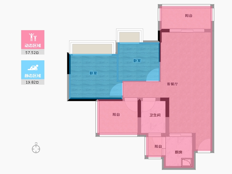 广东省-广州市-三水冠军城-68.01-户型库-动静分区